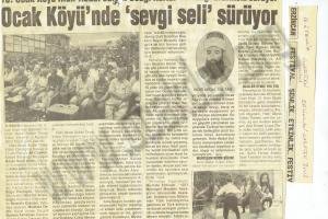 OCAK KÖYÜ'NDE SEVGİ SELİ SÜRÜYOR